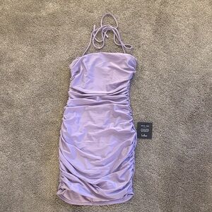 Lulu's Lavender Strapless Dress